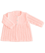Knitting Baby Pattern Lacy Matinee Jacket + Blanket/Shawl 4 Ply Prem/12m - £1.64 GBP