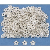 Bali Spacer Star Beads Silver Plated 5mm 290Pcs Approx. - $6.76