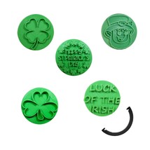 St Patricks Day Set Of 6 Cookie Stamp Embossers Made In USA PR9060 - $23.11 CAD