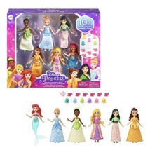 Disney Princess Small Dolls 6 Pack Set Ariel Cinderella Tiana Rapunzel Mulan - £31.43 GBP