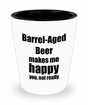 Barrel-aged Beer Shot Glass Lover Fan Funny Gift Idea For Friend Alcohol... - $12.84
