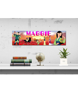 Princess Mulan - Personalized Name Poster, Customized Wall Art Banner - £14.38 GBP+