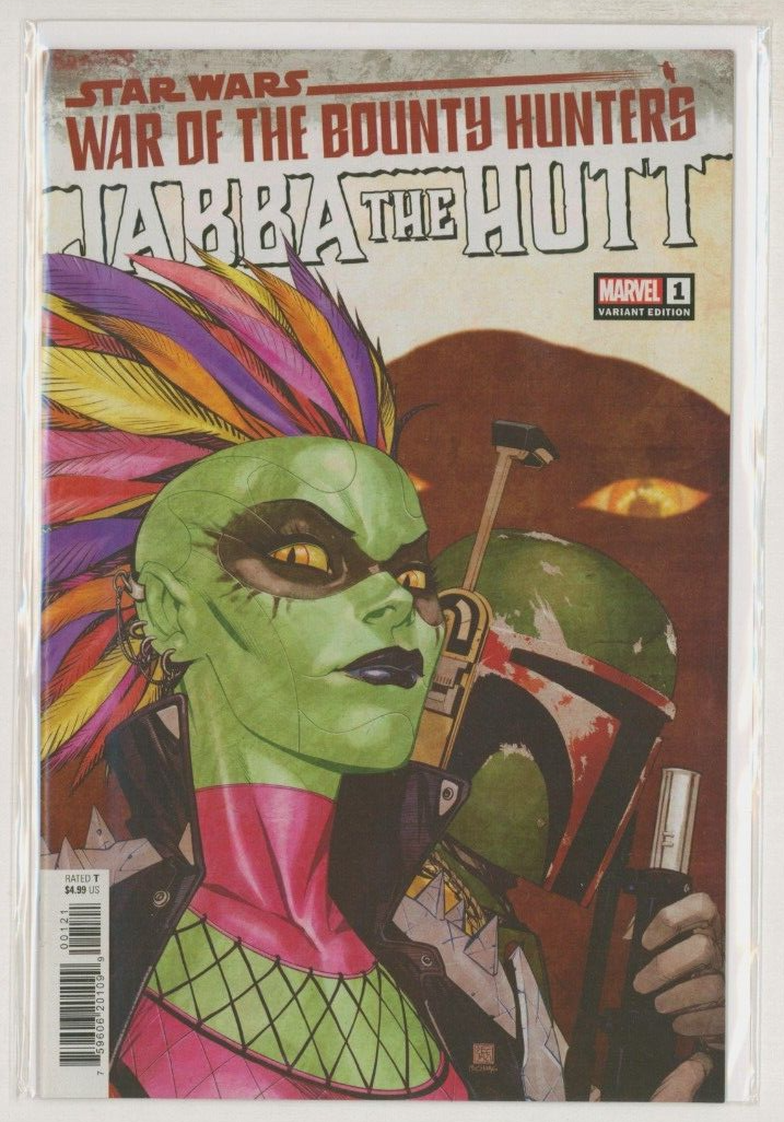 Star Wars #1 War of the Bounty Hunters Jabba The Hutt Marvel Comic Variant Cover - $19.79