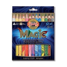 Koh-I-Noor Magic Jumbo Triangular Coloured Pencil (Pack of 13)  - £27.67 GBP