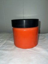Vintage Anchor Hocking Fire King Orange / Red Ombre Canister w/ Lid - £18.45 GBP