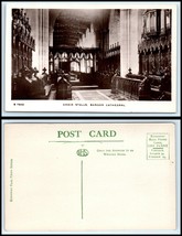 WALES / UK RPPC PHOTO Postcard - Bangor Cathedral, Interior, Choir Stall... - £2.32 GBP