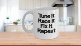 Race Car Mug Coffee Cup Funny Gift for Racing Driver Mechanic Shop Fix It Tune - £13.80 GBP+