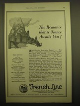 1924 French Line Cruise Ad - The romance that is France awaits you - £14.53 GBP