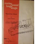 Monkey Weasel Boogie Woogie Sheet Music David Carr Glover 1968 Belwin Mills - £7.32 GBP