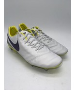 Womens Nike Tiempo Legend 6 VI SG-PRO ACC Size 8.5 Soccer Grey/Purple 82... - £80.48 GBP