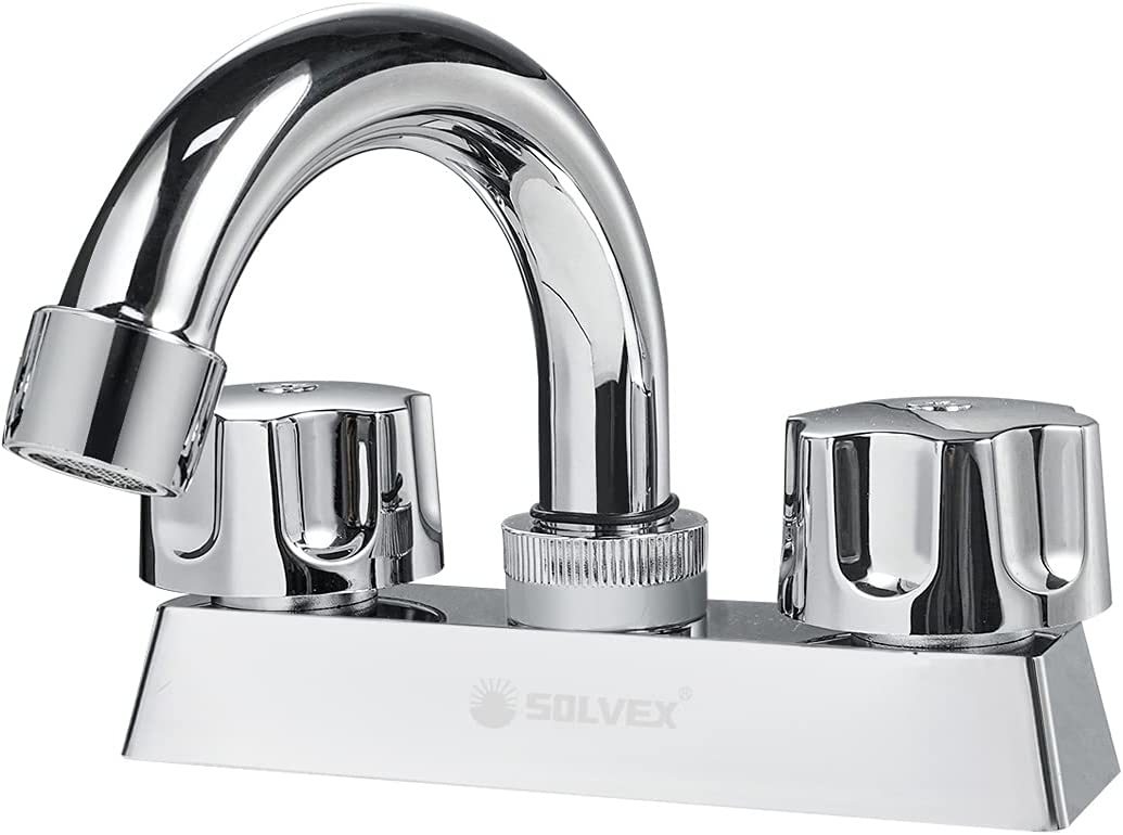 Solvex Centerset Bathroom Faucet 2 Handle, 4 Inch Watersense Bathroom, 4... - $39.99