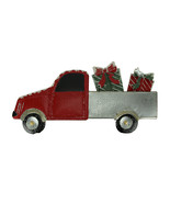 Zeckos Red Metal Christmas Truck Hauler Holiday Wall Hanging, Presents - £29.80 GBP