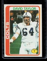 Vintage 1978 Topps Tcg Football Trading Card #261 David Taylor Baltimore Colts - £6.70 GBP