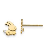 Kid&#39;s 14K Yellow &amp; CZ Bunny Post Earrings - €120,12 EUR
