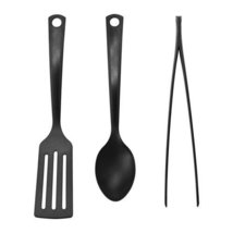 GNARP 3-piece kitchen utensil set, black - £6.79 GBP