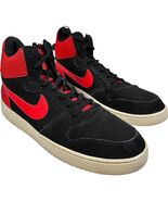 Size 13 - Nike Court Borough Mid Black Action Red - $35.15