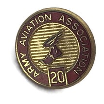 Vintage Amy Aviation Association 20 Membership Of Years Of Service Pin E... - £6.04 GBP