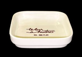 Vintage *Rare* Le Bar a Huitres Paris Made in France Square Ashtray Advertising image 5