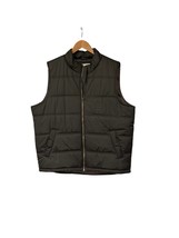 Men&#39;s Org. Weatherproof Vtg Dark Gray Full Zip Sleeveless Puffer Vest Sz... - $14.24
