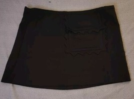 Victoria Beckham Target Black Retro Mod Twill Mini Skirt Scalloped Pocke... - $19.95