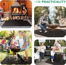 Under Grill Mats for Outdoor Double Sided Fireproof Waterpoof Oil Proof ... - £58.77 GBP