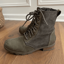 NWOB Sorel Phoenix Lace Boot Bootie Alpine Tundra Green 6 - $1,686.11 MXN