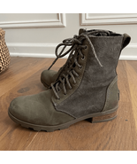 NWOB Sorel Phoenix Lace Boot Bootie Alpine Tundra Green 6 - $1,686.11 MXN