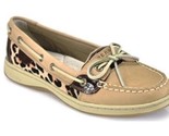 Sperry Angelfish Femmes Taille 8 Léopard Pony Mollet Cheveux Daim Mocassins - $14.79