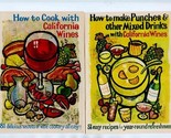 Cooking with California Wine Booklets &amp; Wine Tasting Room Price Lists &amp; ... - $17.82