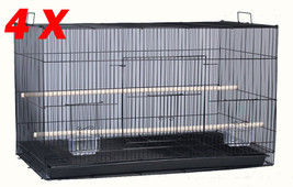 Lot Of 30&quot; Large 4 Canaries Finches Breeding Flight Birds Cages With Stand - £353.31 GBP