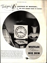 1946 Old Magazine Print Ad, Westclox Big Ben Alarm Clock, For Rising Generation! - £20.76 GBP