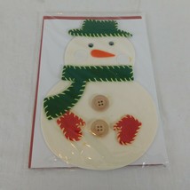 Paper Magic Group Christmas Greeting Card Snowman Winter Hat Scarf Mittens Env - £3.21 GBP