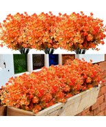 YXYQR 8 Pack Fall Artificial Flowers Outdoors Autumn Faux Plants Outside UV - £26.73 GBP