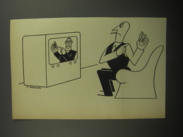 1956 Cartoon by Otto Soglow - Cigarette TV Commercial - £14.52 GBP