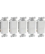 AMAZONCOMMERCIAL PADDLE LIGHT SWITCH Electrical 4-WAY 5-PACK WHITE  WHITE - $29.99