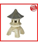 Handcast Polyresin Pagoda Lantern - Two-Tone Stone Finish - 17.5&quot; High - $126.71