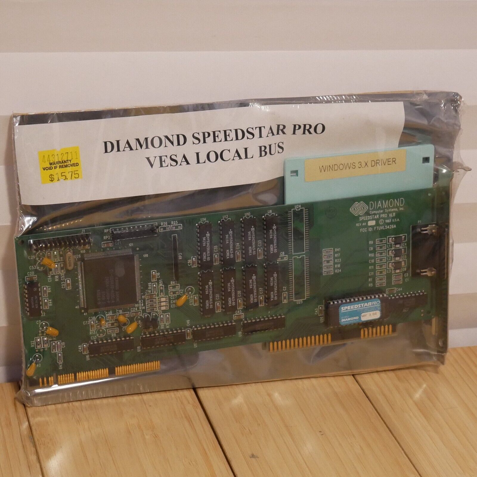 Diamond SpeedStar Pro VLB Vesa Local Bus FTUVL5426A v3.04 VGA Video Card - $280.49