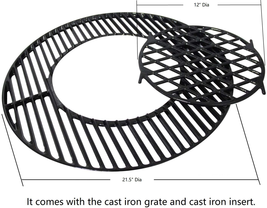 Cast Iron Round Grill Grate for Weber 22.5&quot; inch One/Master Touch Bar-B-Kettle - $98.00