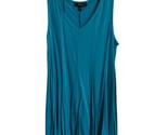 Cupio Womens Turqoise  V neck Pullover Sleeveless Swim Cover Up Size M - $14.65