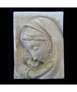 Virgin Mary and Baby Jesus Christ wall Sculpture plaque - £15.47 GBP