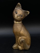 Kitsch Wooden Carved Siamese Cat 8” Tall MCM - $22.27