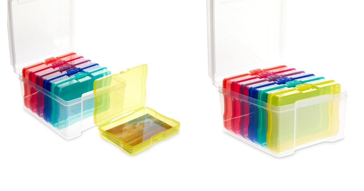 6 Inner Cases (7 Pieces) Photo Storage Box Organizer Container for 4x6 Pictures - £41.46 GBP