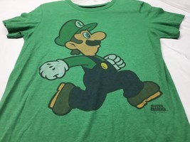 Nintendo Super Mario Bros 2016 Luigi Green T-Shirt Old Navy Gamer Grunge Geek - $13.85