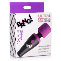 Bang! 10X Vibrating Mini Silicone Wand Purple - £27.11 GBP