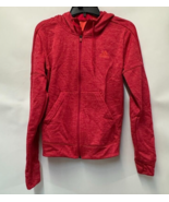 Adidas Womens XS Red Orange Climawarm Zip Up Hoodie Jacket NWOT CS14 - $34.29