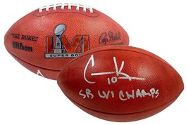 Cooper Kupp Autographed &quot;Sb Lvi Champs&quot; Rams Super Bowl Football Fanatics - £604.70 GBP