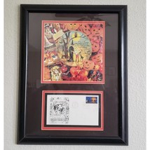 Legend of Sleepy Hollow First Day Issue 1974 Stamp Framed Halloween - £118.07 GBP