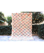 beni ourain moroccan berber carpet colorful geometric rug wool berber ru... - $364.65