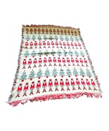 Vintage Woven Tapestry Reversible Toy Soldier Nutcracker Throw Blanket 5... - £47.03 GBP
