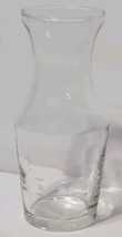 Vintage MCM Libbey Frosted Etched Design Clear Glass Wine/Juice Carafe - $187.38 MXN